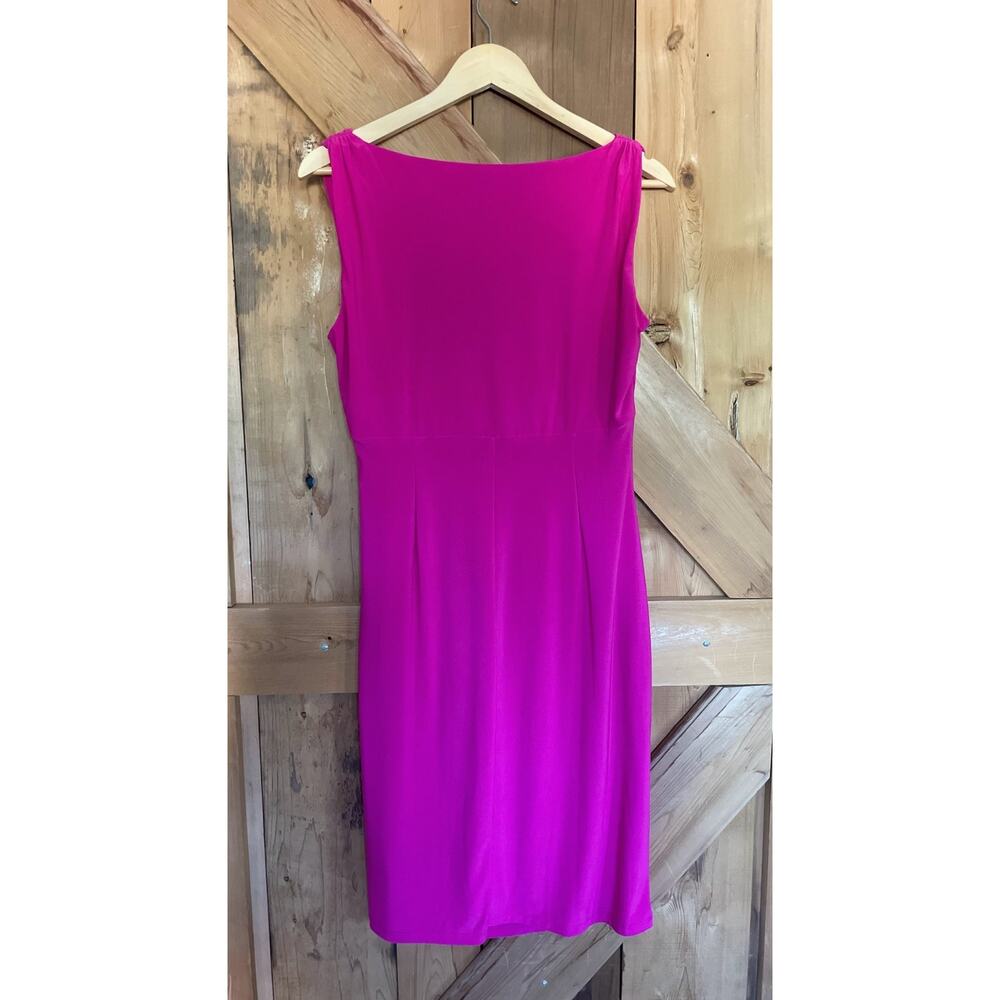 Lauren Ralph Lauren Women's Fuschia Pink Sheath Dress Size 10, Career, Cocktail - Picture 3 of 5